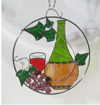 PANEL, WINE BOTTLE - Stained Glass Express 