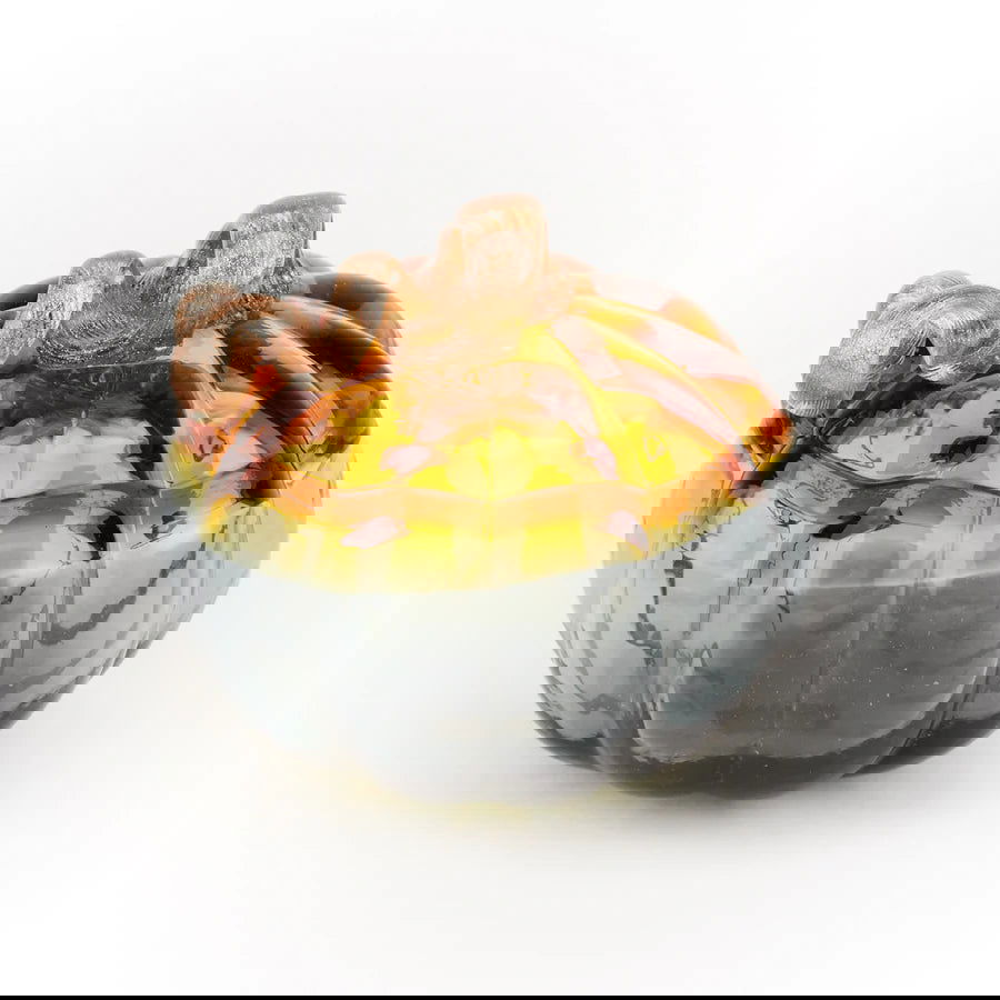 PUMPKIN AMBER & GRAY - Stained Glass Express 