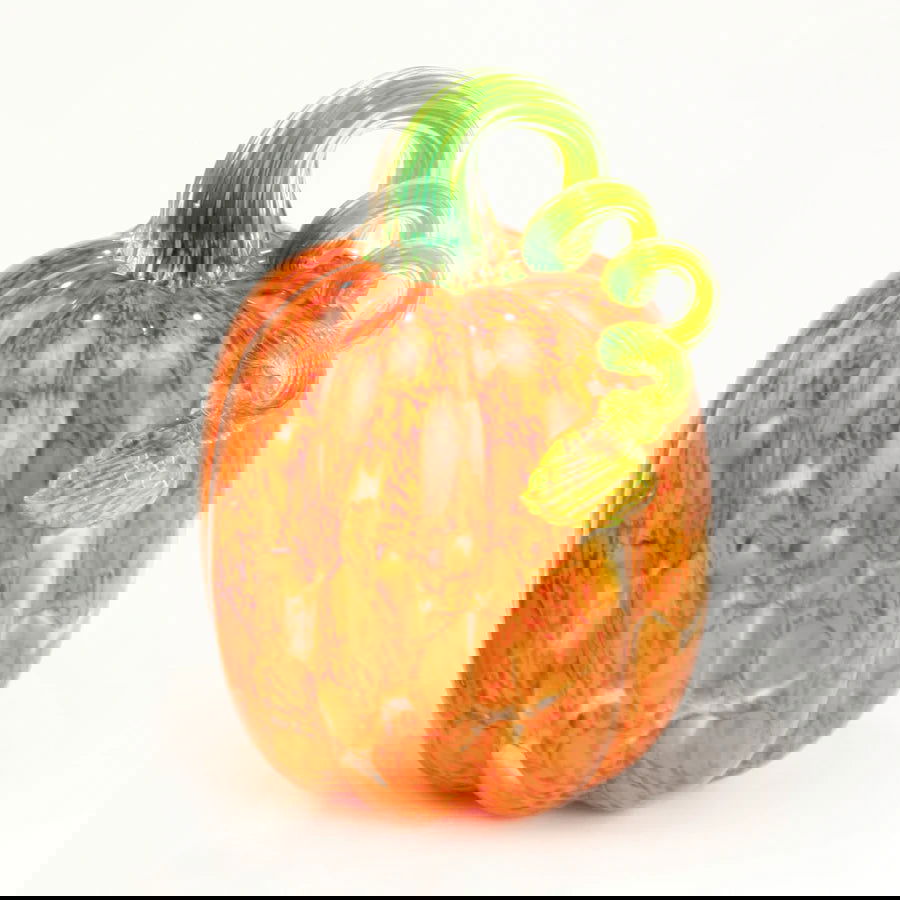 PUMPKIN ORANGE MOSAIC TALL - Stained Glass Express 