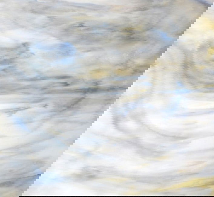 Pale Amber with Light Blue & White - Stained Glass Express 