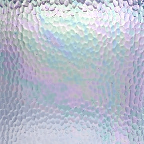 Pale Blue Hammered Iridescent