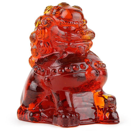 Paperweight Foo Dog - Red - Stained Glass Express 