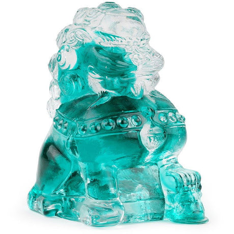 Paperweight Foo Dog - Teal - Stained Glass Express 