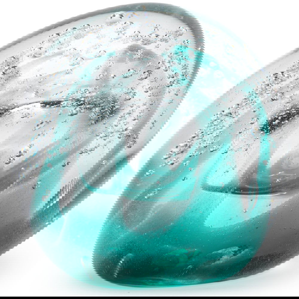 Paperweight Glowing Teal Ice Cave - Stained Glass Express 