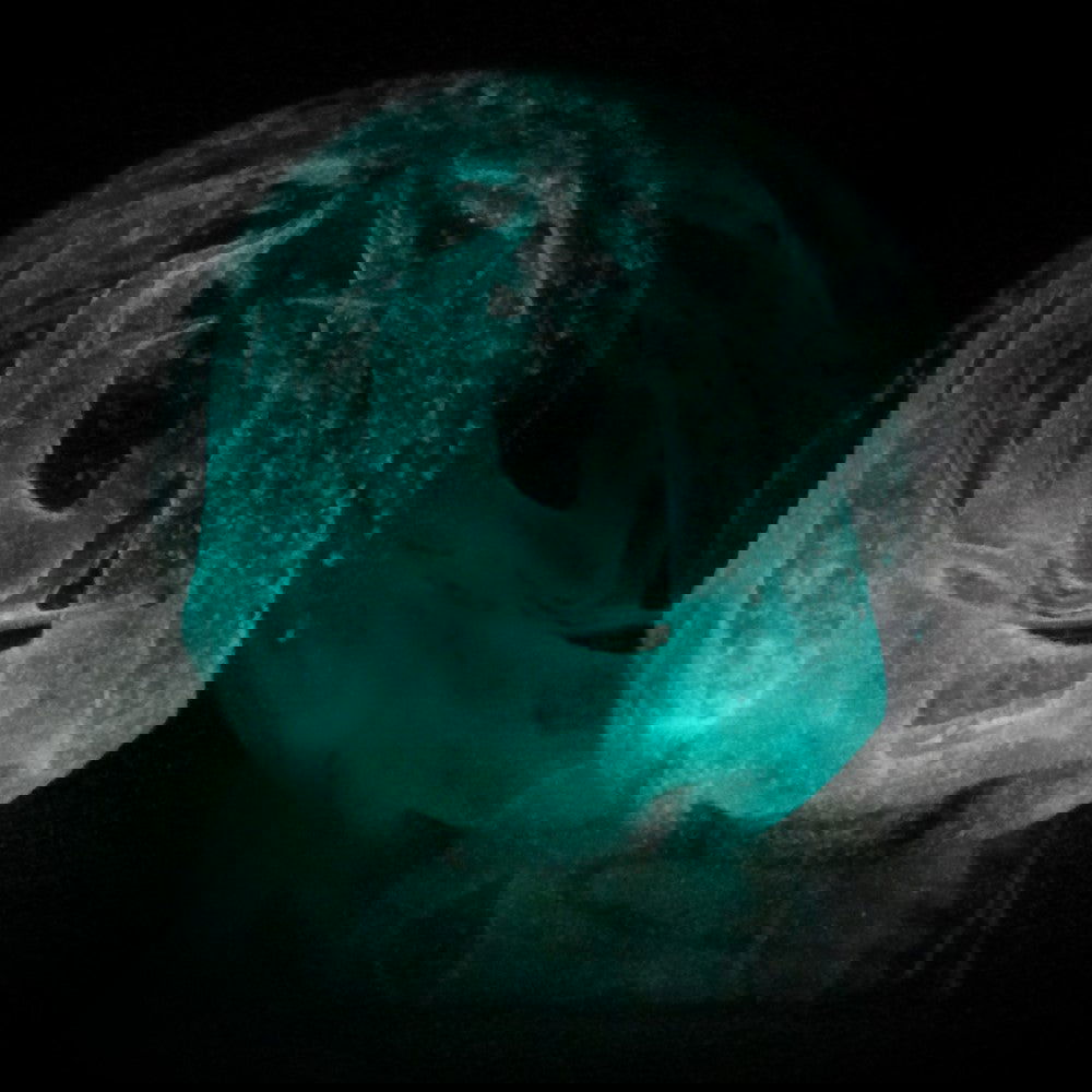 Paperweight Glowing Teal Ice Cave - Stained Glass Express 