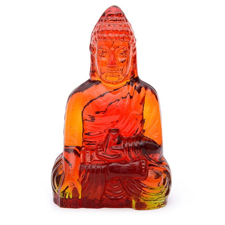 Paperweight Guanyin (Female Buddha) Red Amber - Stained Glass Express 
