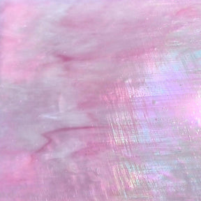 Pink, White Opal Iridescent