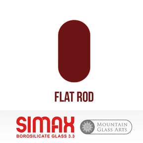 ROD 33 Flat 13mm Simax - Stained Glass Express 
