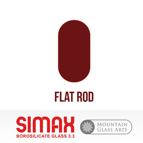 ROD 33 Flat 13mm Simax - Stained Glass Express 