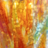 Red, Orange, Yellow on White with Green