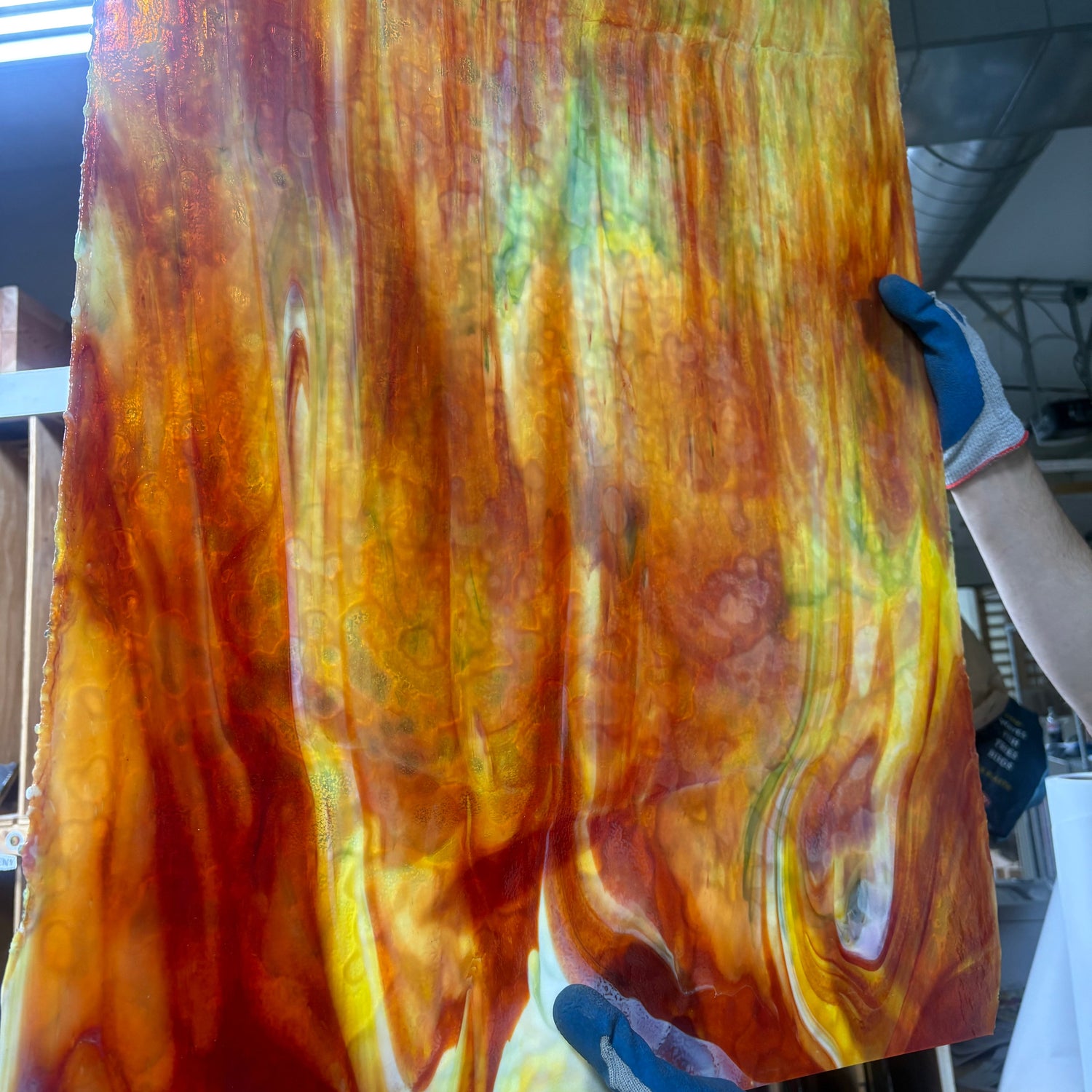 Red, Orange, Yellow on White with Green_5