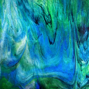 Red with Emerald Green, Cobalt Blue True Dichro