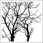 Reversed Branches Fusing Stencil - Stained Glass Express 