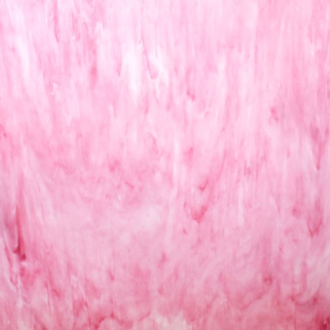 Rich Coral Pink, White Wispy