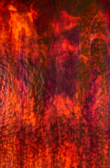 Rust Brown & Off White Irid - Stained Glass Express 