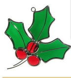 SC, HOLLY SPRIG - Stained Glass Express 
