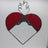 Large red heart with filigree 