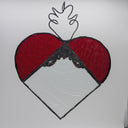Large red heart with filigree 