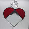 Large red heart with filigree 
