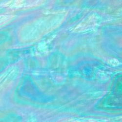 SKY BLUE, WHITE WISPY IRID - Stained Glass Express 