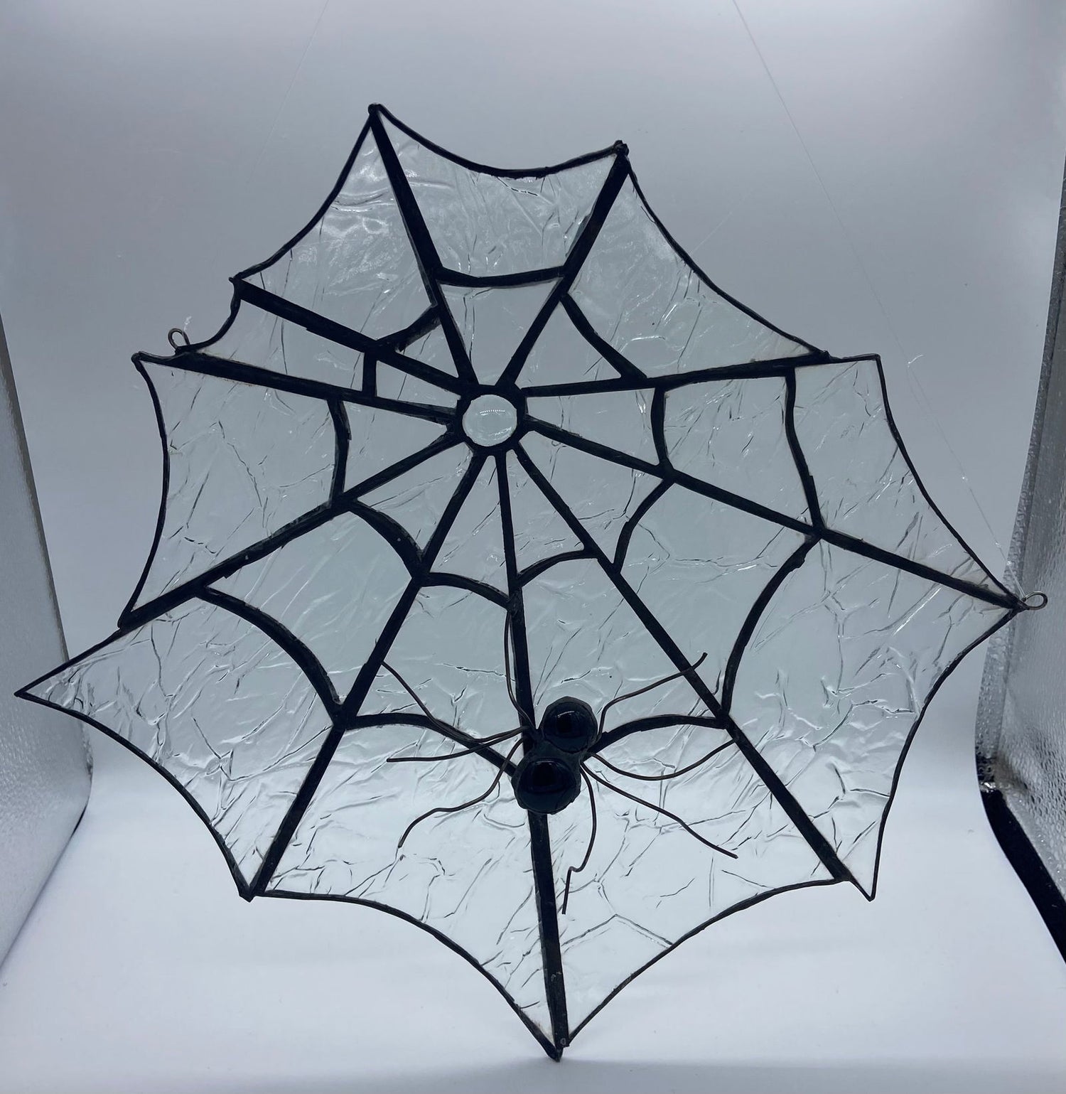 SPOOKY SPIDER WEB PANEL - Stained Glass Express 