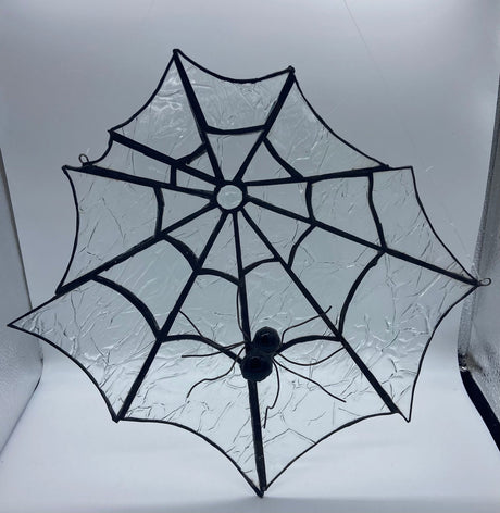 SPOOKY SPIDER WEB PANEL - Stained Glass Express 