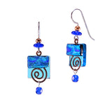 Earring Square Swirled