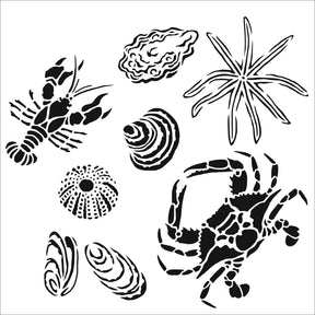 STENCIL GULF COAST CREATURE - Stained Glass Express 