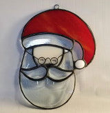 Santa Glass Bevel Cluster - Stained Glass Express 