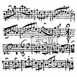 Sheet Music Fusing Stencil - Stained Glass Express 