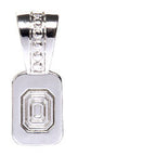 Silver Plated Studded Pendant Bail  5 Pack - Stained Glass Express 