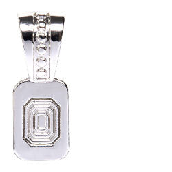 Silver Plated Studded Pendant Bail  5 Pack - Stained Glass Express 