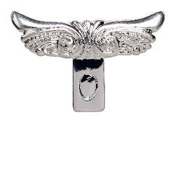 Silver Plated Wing Pendant Bail - Stained Glass Express 