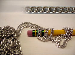 Silver Tone Decorative Chain - Stained Glass Express 