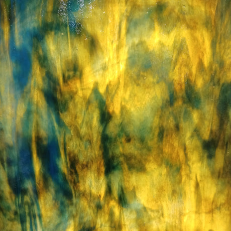 Silver Yellow Ice, Blue, Orange, Brown Stipple