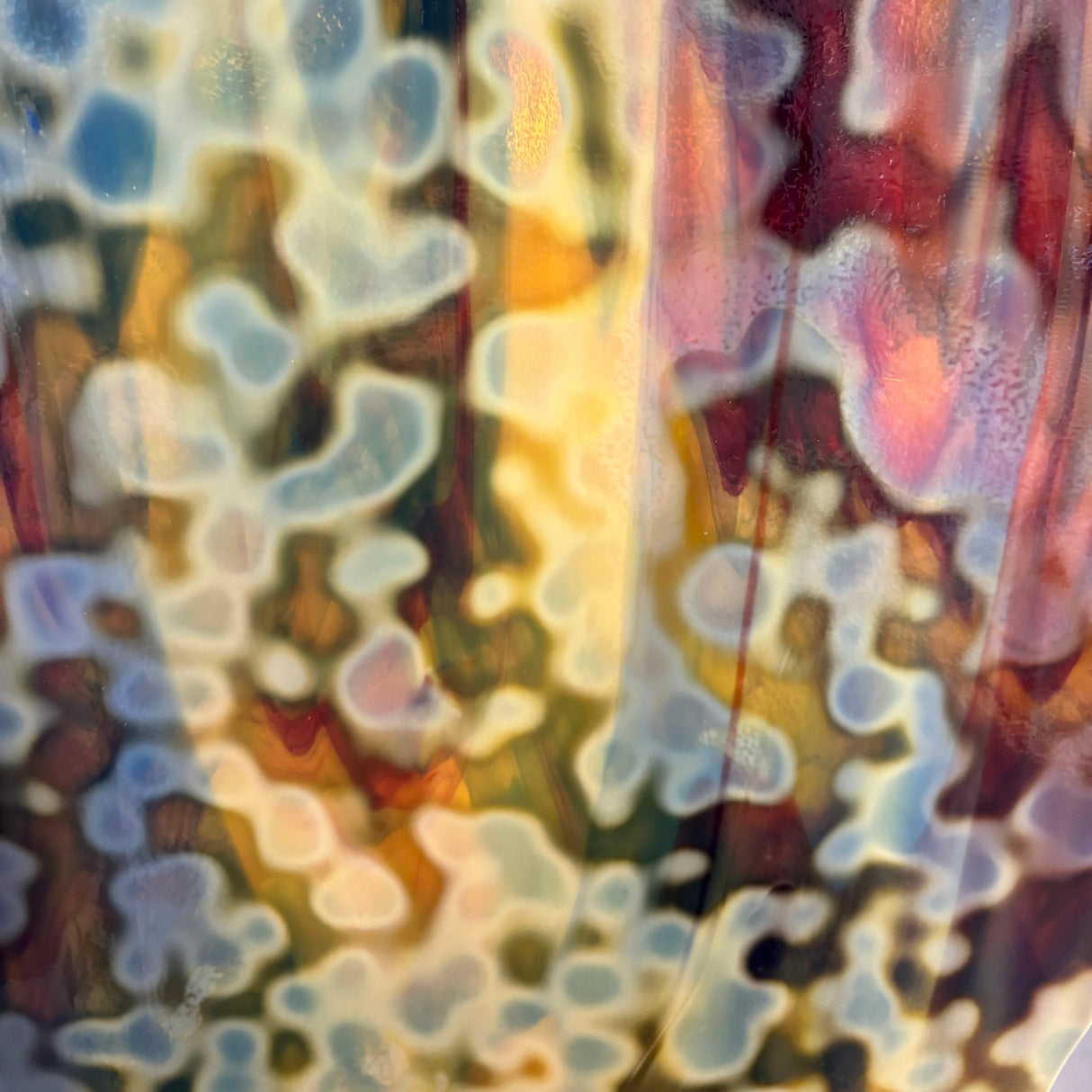 Silver Yellow, Red and Cobalt Blue Oceana