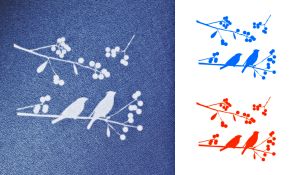 Simple Screen Pre-Burned Twigs & Birds - Stained Glass Express 