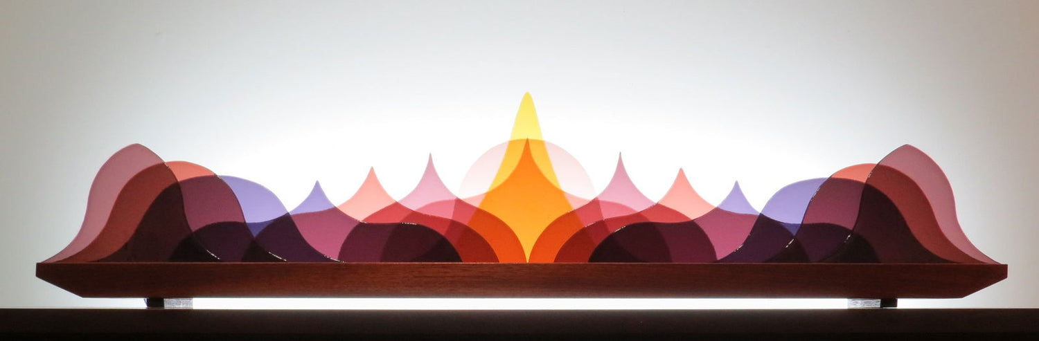 Sine Wave Violet - Stained Glass Express 