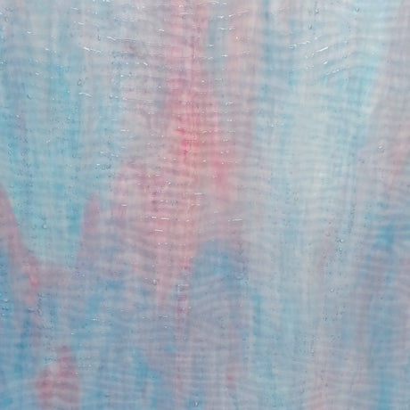 Sky Blue, Pink, White Ripple