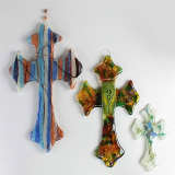 Small Cross Frit Casting Mold - Stained Glass Express 