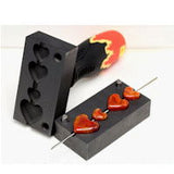 Small Heart Graphite Bead Press - Stained Glass Express 