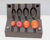 Small Oval Graphite Bead Press - Stained Glass Express 