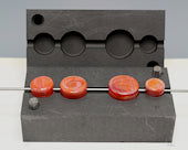 Small Round Coin Graphite Bead Press - Stained Glass Express 