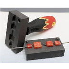 Small Square Tabs Graphite Bead Press - Stained Glass Express 