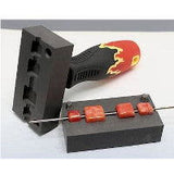 Small Square Tabs Graphite Bead Press - Stained Glass Express 