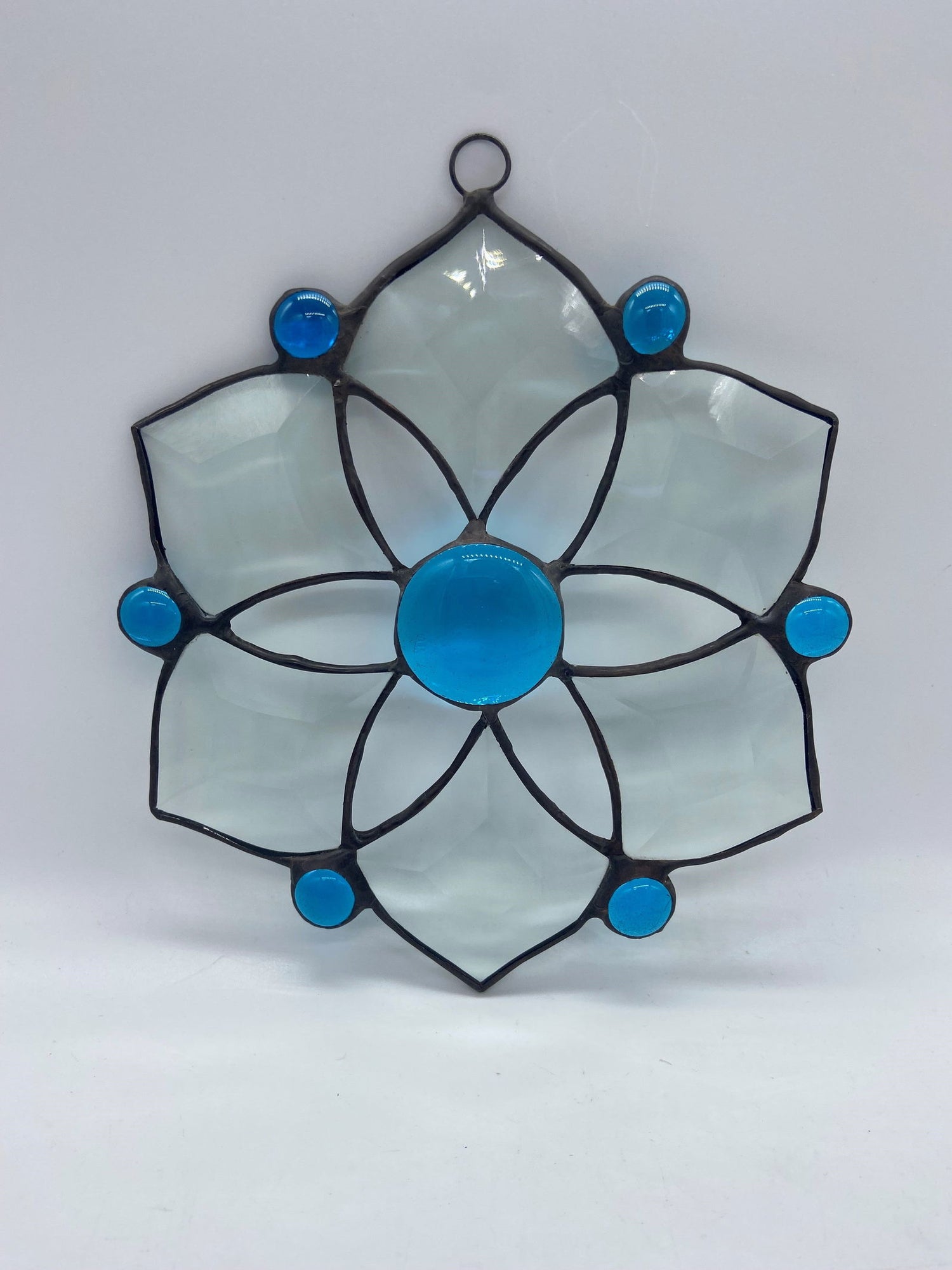 Snowflake from Bevel Cluster - Stained Glass Express 