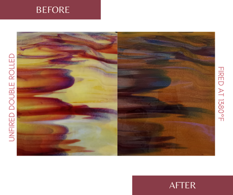 Soft Yellow Deep Red before and after