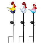 Solar Rooster Garden Stake