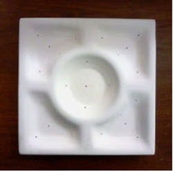Square Chip and Dip Mold 11 inch - Stained Glass Express 