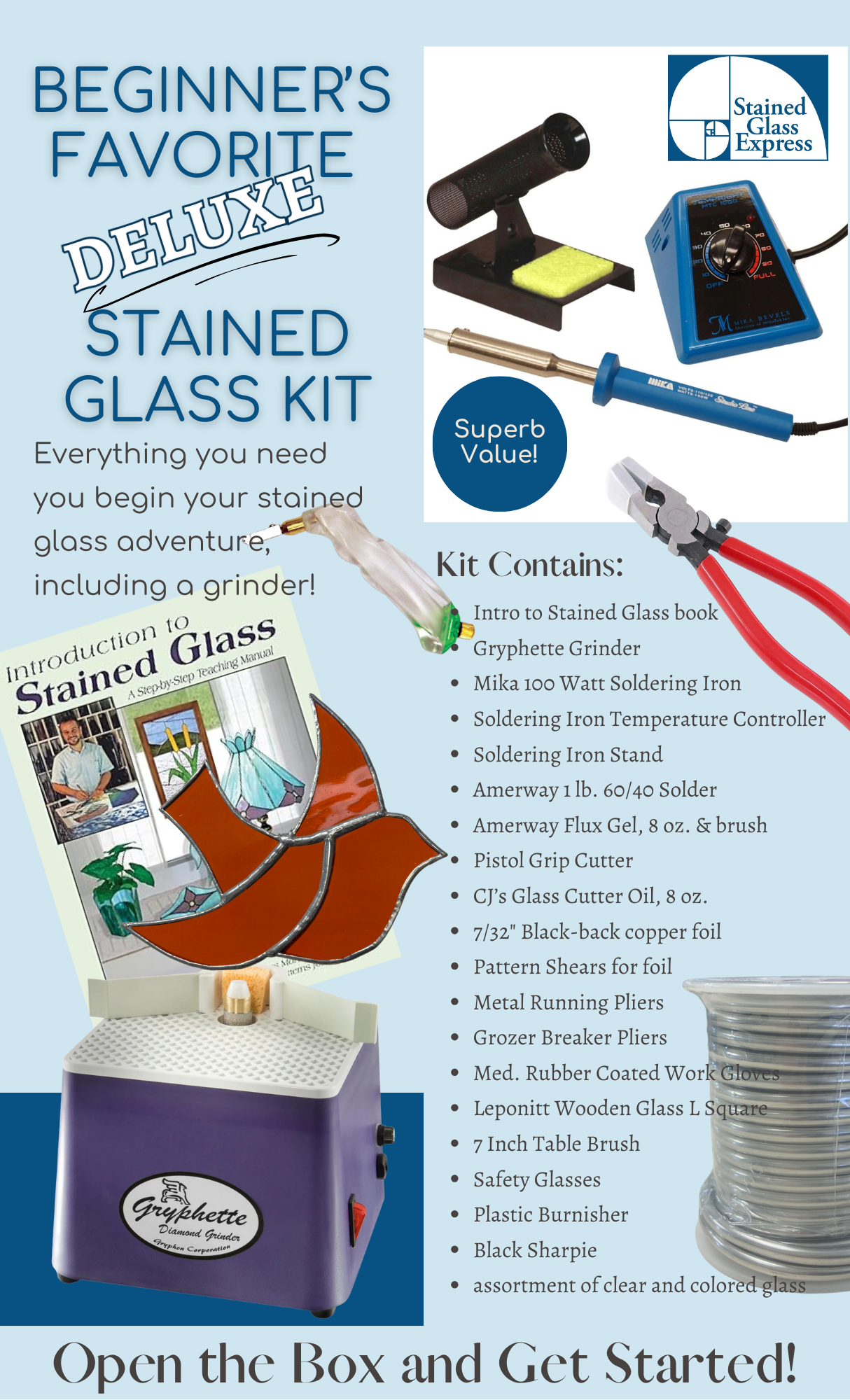 Beginner's Favorite Deluxe Stained Glass Kit
